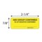 Nevs ABO GROUP CONFIRMED Rh NEG. CONFIR./Date/Tech7/8"x2-1/4"Yellow w/black L-4430Y - alternate 2